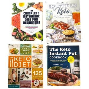 Lot of 4 Keto Recipe Cookbooks
